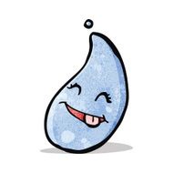 Cartoon Rain Drop N2