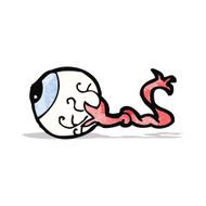 gross eyeball cartoon