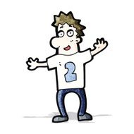 cartoon man in shirt number two