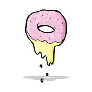 cartoon pink doughnut N4