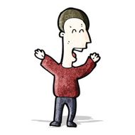 cartoon excited man N2
