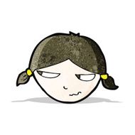 cartoon annoyed woman N2