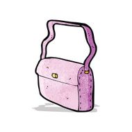 cartoon pink handbag