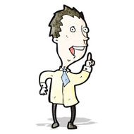 cartoon man with idea N7
