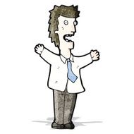 cartoon angry boss shouting