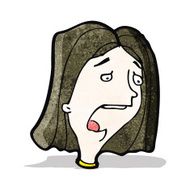 shocked woman cartoon