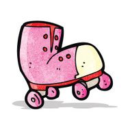 cartoon roller boot