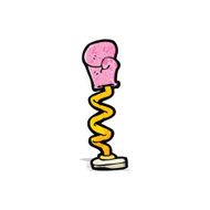 cartoon joke boxing glove