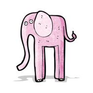 cartoon pink elephant