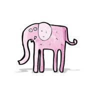 cartoon pink elephant N2