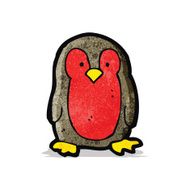 cartoon christmas robin N10