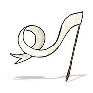 cartoon waving flag N5