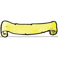 decorative scroll banner cartoon N3