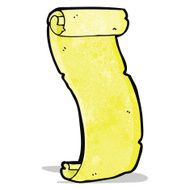 decorative scroll banner cartoon N4