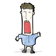 cartoon shouting man N3