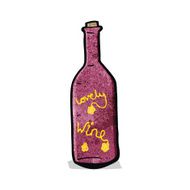 cartoon wine bottle N7