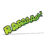 cartoon comic book roar