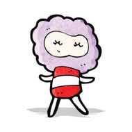 cute cartoon cloud head creauture N6