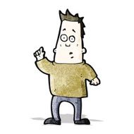 Cartoon Man Asking Question N26