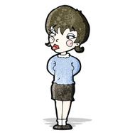 cartoon annoyed woman N3