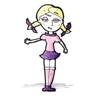 cartoon blond vampire girl
