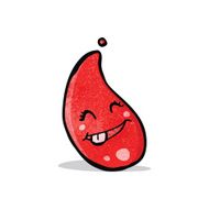 Cartoon Blood Drop N16
