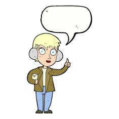 cartoon air force woman with speech bubble N11