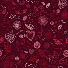 Happy Valentines signs on the black background