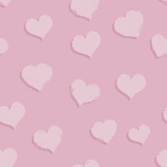 Vector Seamless Hearts Pattern Background N16