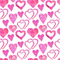 Seamless pattern with hearts N18