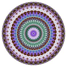 purple and green colored hand-drawing ornamental abstract background