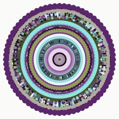 bright colored hand-drawing ornamental abstract vector background