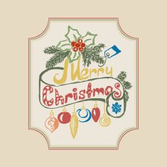 Merry Christmas Background Vector Illustration N2