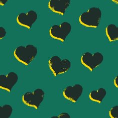 Vector Seamless Hearts Pattern Background N27