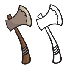 Cartoon Axe N5