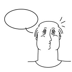Simple sketch stupid face