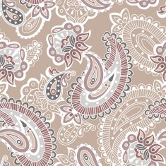 Turkish cucumber seamless pattern beige style