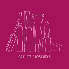 set of lipsticks
