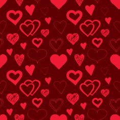 Seamless pattern with hearts N26