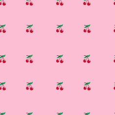 Vector cherry seamless pattern Food background N4