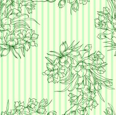 Seamless background with flower