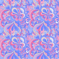 Vector doodle hand drawn seamless floral pattern N15