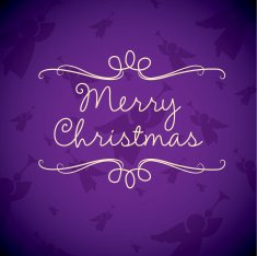 Merry Christmas card in vector format N8