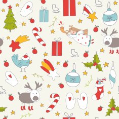 Seamless pattern with Christmas elements N10