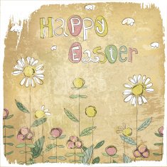 Happy Easter Vintage Card