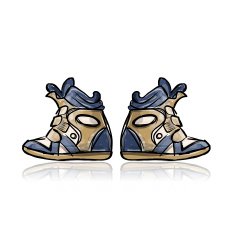 Female sneakers sketch for your design N2