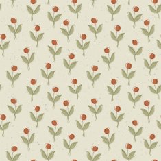Plant with red berry Seamless pattern vector EPS10