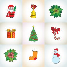 Vector 2015 New year vintage card N2