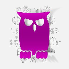 Drawing business formulas owl N20