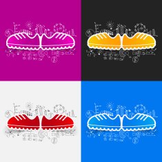 Drawing business formulas sneakers N9
